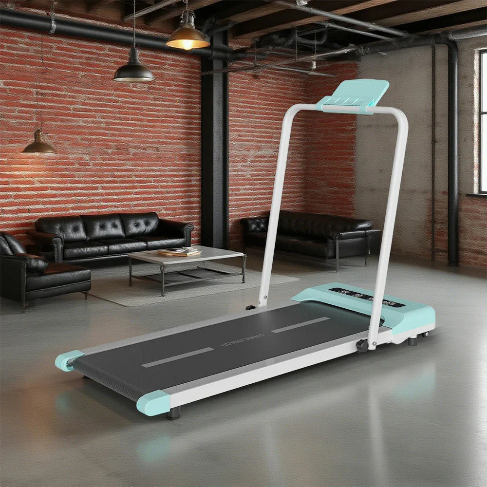 FITPRO Folding Quiet Deck Running Easy - Machine, Slim Storage - 51cm Treadmill Blue