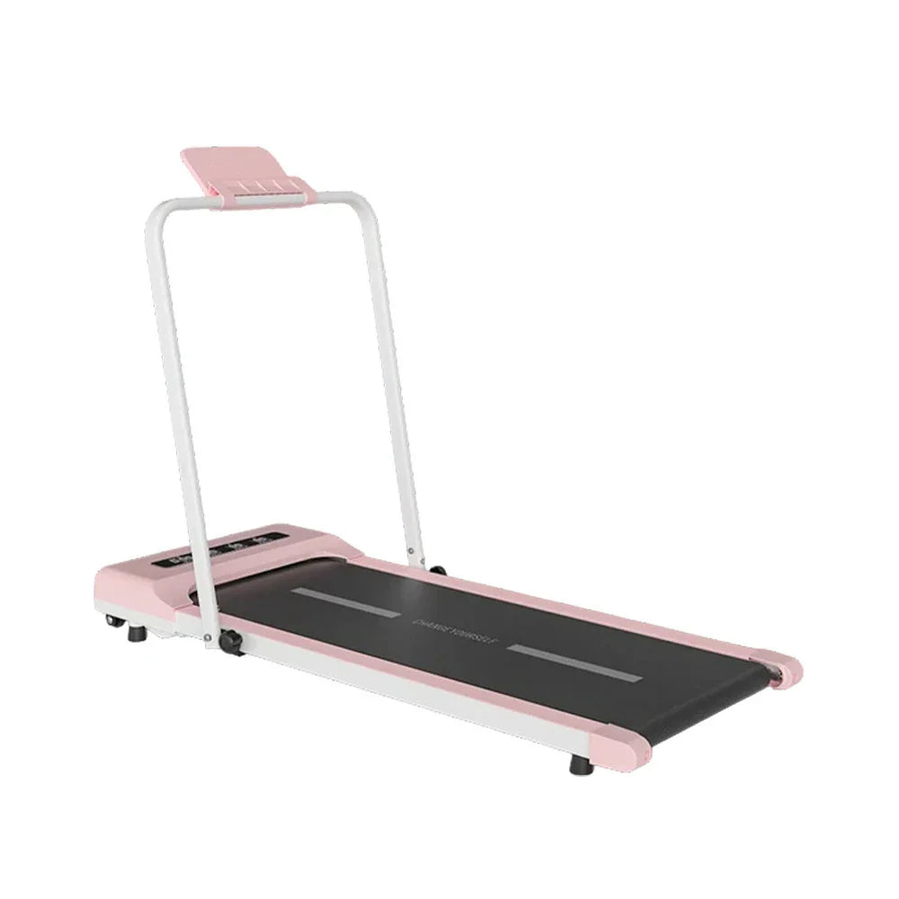 FITPRO Folding Quiet - Running Deck Storage Treadmill Easy - 51cm Machine, Slim Pink