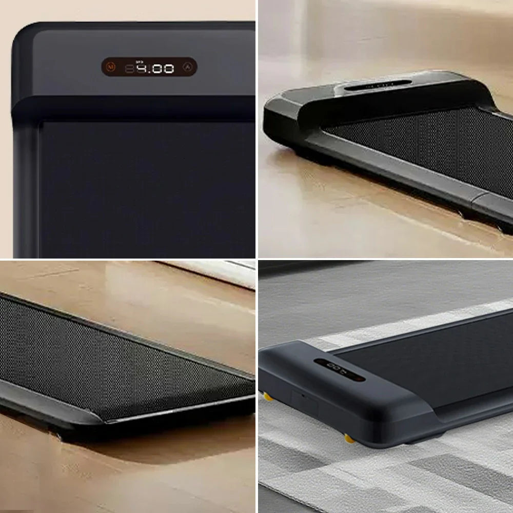 FITPRO Walking - Operation, Home Foldable Frame, - Compact Alloy Aluminium Design, Treadmill Whisper-Quiet Machine Fitness Sturdy Black