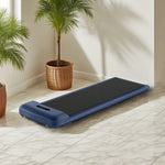 FITPRO Walking Sturdy Alloy Operation, Design, Aluminium Fitness Whisper-Quiet - Machine Foldable Frame, Home Compact Treadmill - Blue