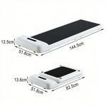 FITPRO Walking Whisper-Quiet Alloy Foldable Fitness Home Aluminium Operation, - Sturdy Treadmill Frame, Machine Compact Design, - White