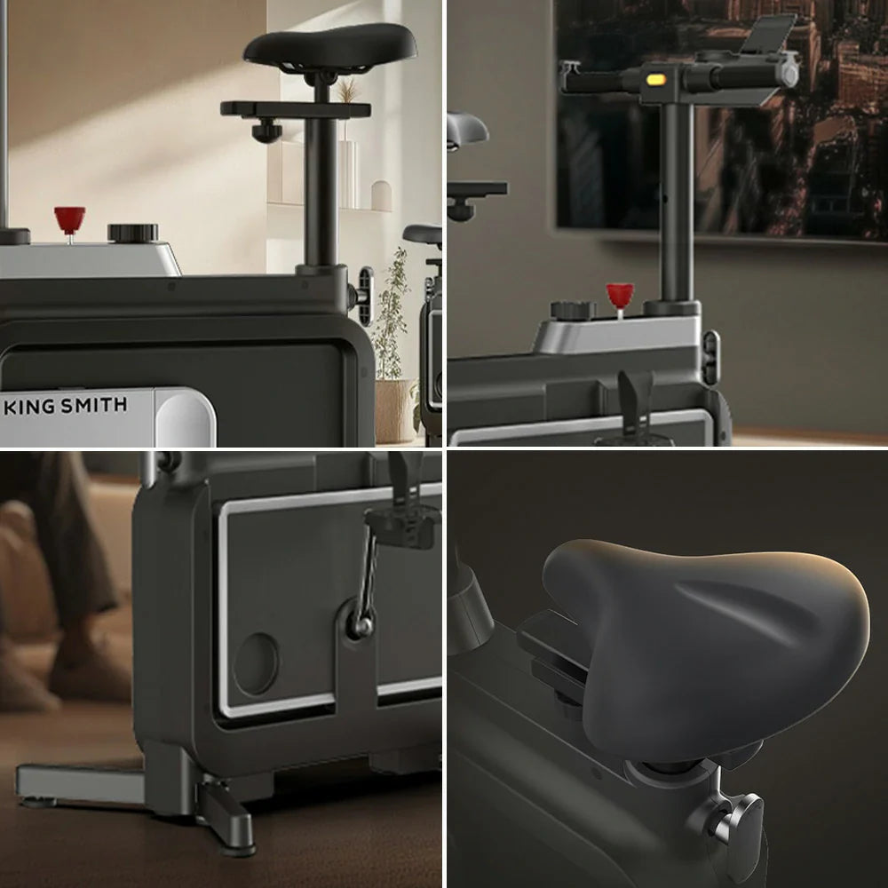 FITPRO Foldable Seat Home Resistance, Adjustable Magnetic Compact Bike Silent Fitness Exercise Spin - Handlebar, Bike