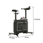 FITPRO Foldable Seat Home Resistance, Adjustable Magnetic Compact Bike Silent Fitness Exercise Spin - Handlebar, Bike