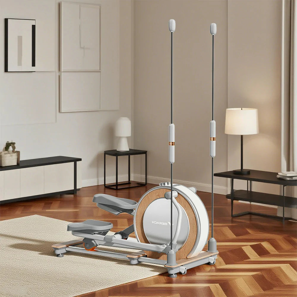 FITPRO Compact for Silent Levels, Capacity Vertical Foldable - Drive, Design, Electromagnetic 150kg Resistance Elliptical 32 Home Fitness