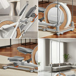 FITPRO Compact for Silent Levels, Capacity Vertical Foldable - Drive, Design, Electromagnetic 150kg Resistance Elliptical 32 Home Fitness