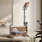 FITPRO Luxury Compact Black - Elliptical System, 32 Trainer Self-Powered Resistance Frame, Walnut Foldable Levels, Design