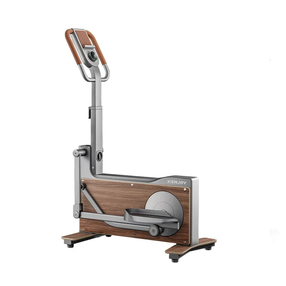 FITPRO Luxury Compact Black - Elliptical System, 32 Trainer Self-Powered Resistance Frame, Walnut Foldable Levels, Design
