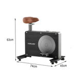 FITPRO Silent Resistance Oak Magnetic Levels, - for Home Seat Black 8 Pneumatic Adjustment Frame, Bike Spin Fitness