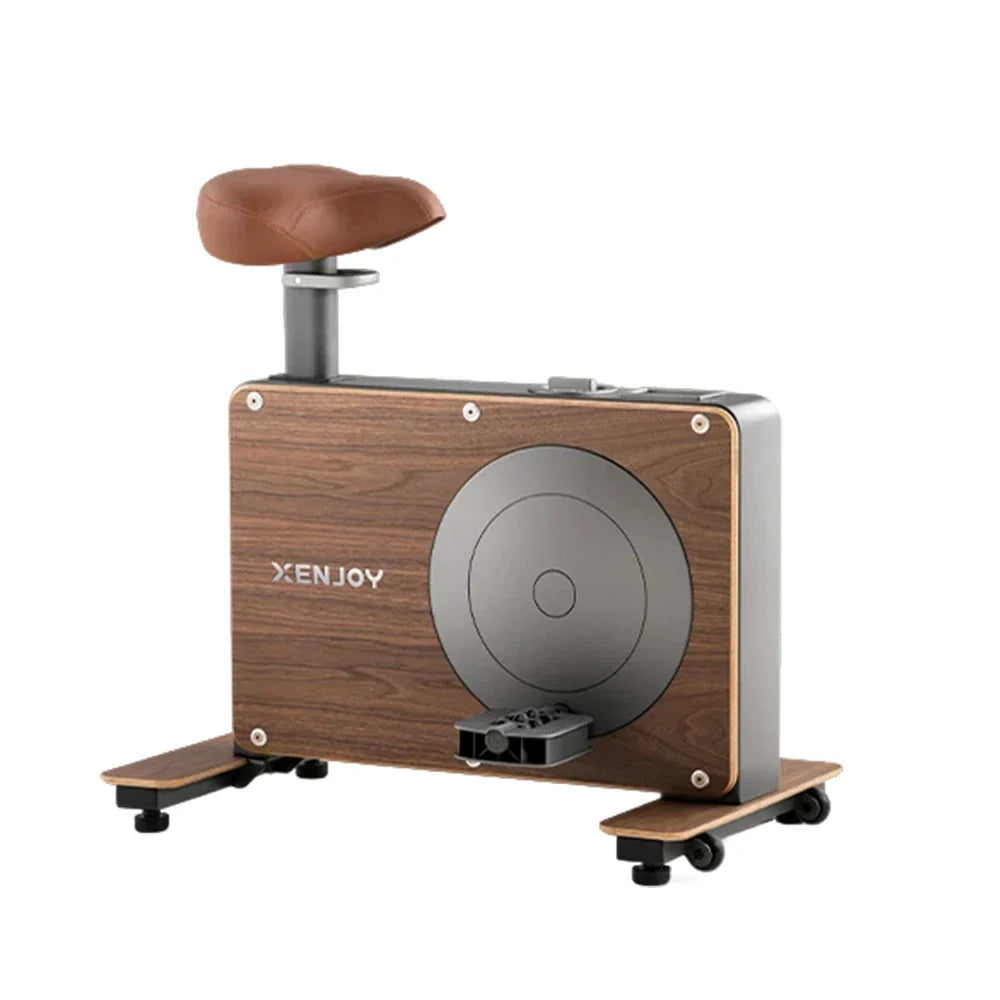 FITPRO Silent Seat Spin Home Frame, - for Pneumatic Levels, Bike Walnut Black 8 Resistance Adjustment Magnetic Fitness