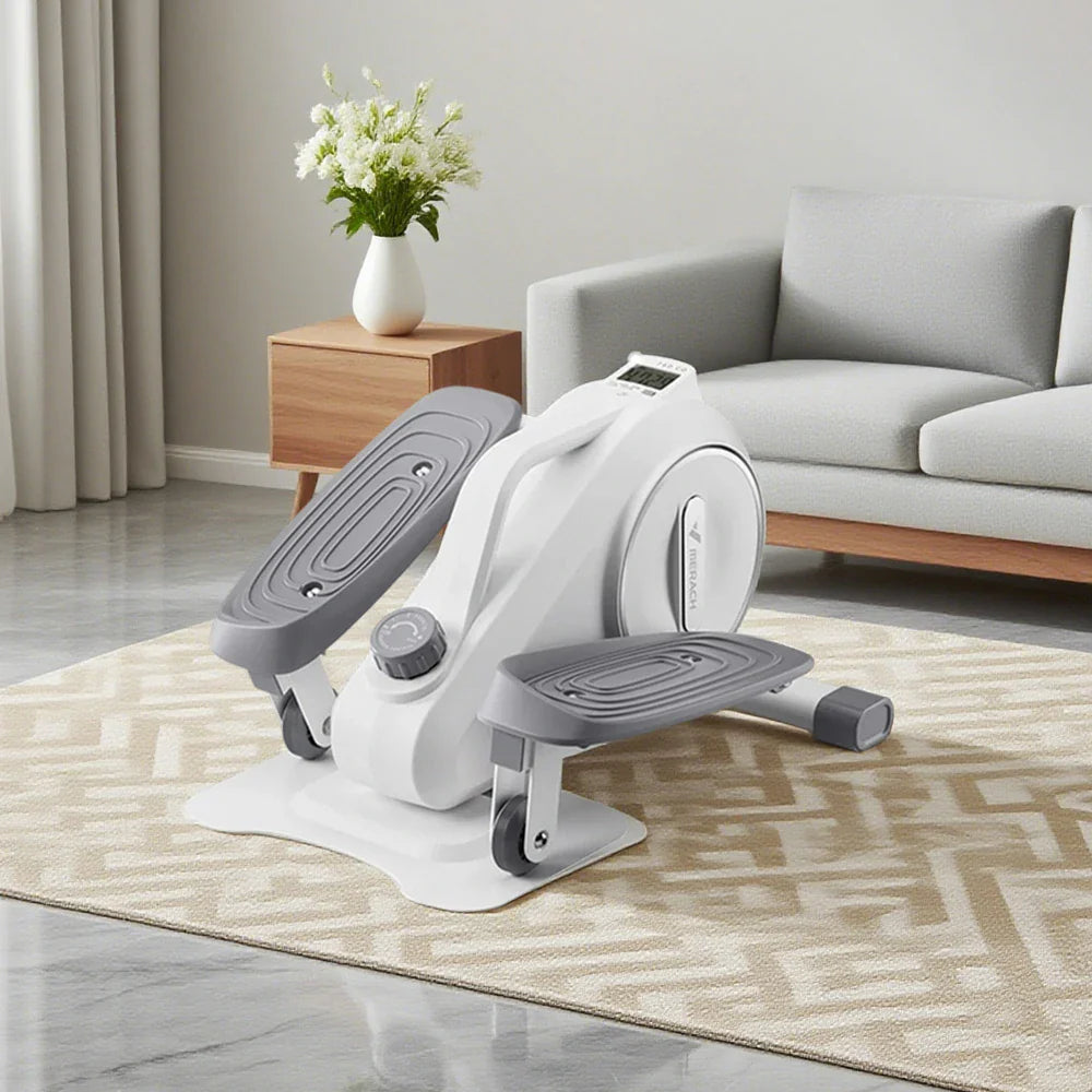 FITPRO Magnetic Levels, Trainer Flywheel, - Compact Elliptical Home Silent 8 Resistance Fitness Machine