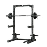 MERIDIAN Home Rack - 19 Height Squat Barbell Capacity, Power Gym 200kg Levels, 400kg Pull-Up, Includes Black