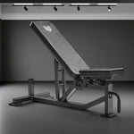 FITPRO Adjustable 300kg - Max Height, Weight - Bench for Training 7-Level Load Black