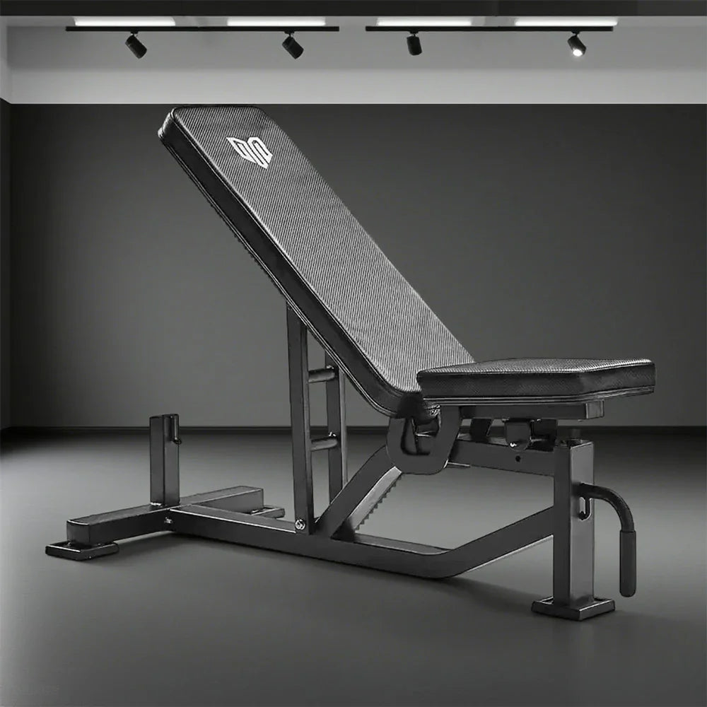 FITPRO Adjustable 300kg - Max Height, Weight - Bench for Training 7-Level Load Black