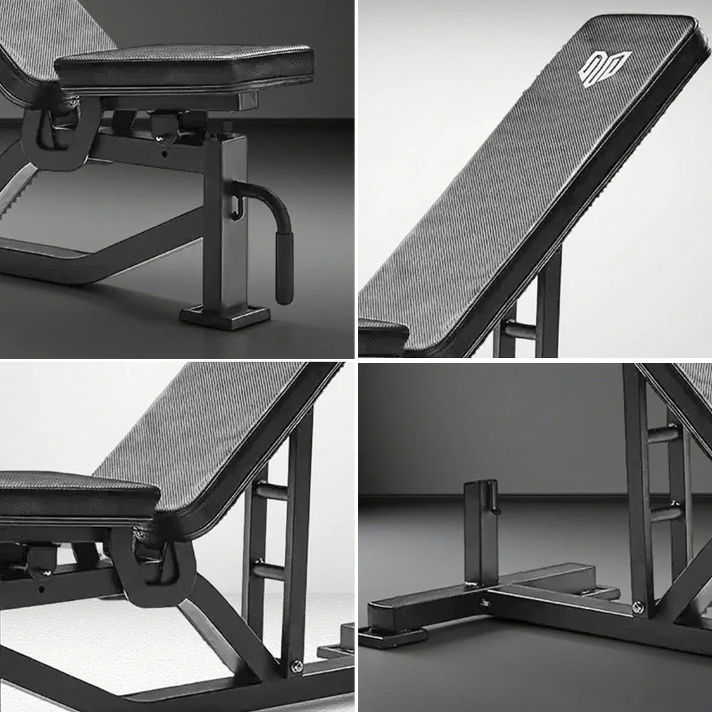 FITPRO Adjustable 300kg - Max Height, Weight - Bench for Training 7-Level Load Black