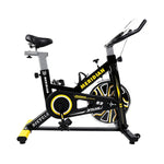 FITPRO Home Load Bike Stepless Spin Flywheel, 150kg Max - 6KG Resistance, Black&Yellow