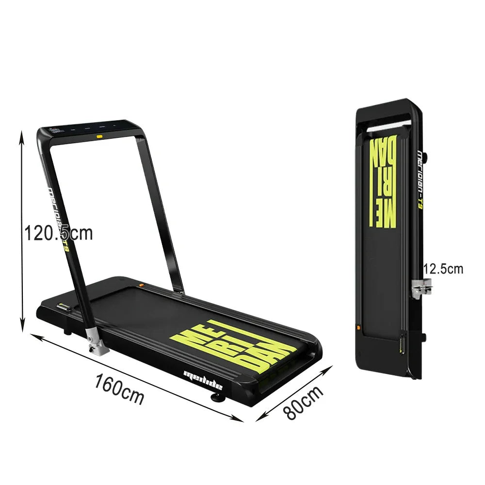 FITPRO Foldable Home Treadmill Bluetooth Wide Load, Max - 68cm Deck, Speaker - 300kg Black