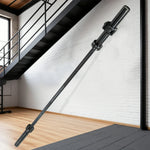 FITPRO 700LB 2.2M Barbell Grip, Needle 1.8M Black - Coating, Straight Non-Slip Strength Heavy-Duty Bearings, Training