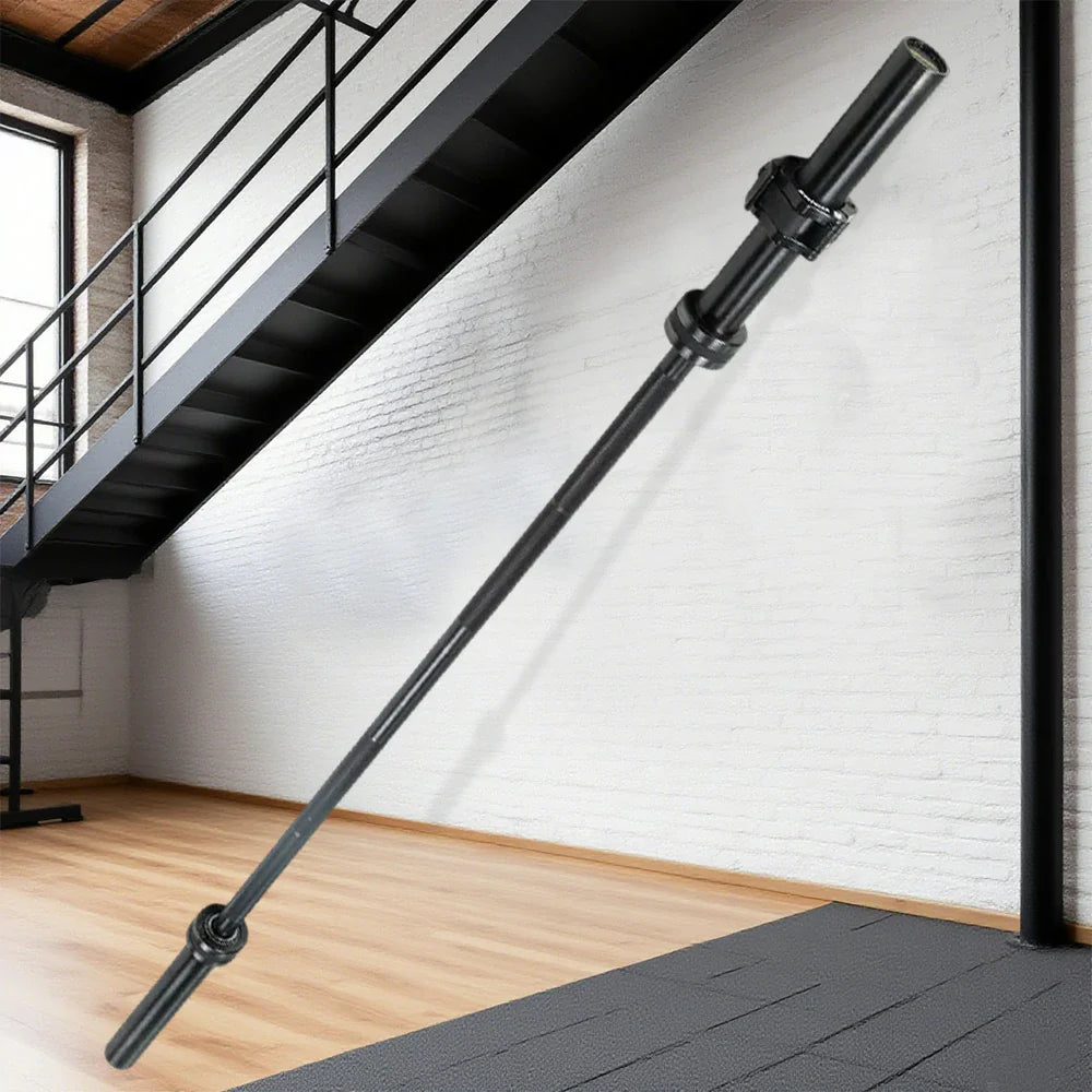 FITPRO 700LB 2.2M Barbell Grip, Needle 1.8M Black - Coating, Straight Non-Slip Strength Heavy-Duty Bearings, Training