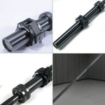 FITPRO 700LB 2.2M Barbell Grip, Needle 1.8M Black - Coating, Straight Non-Slip Strength Heavy-Duty Bearings, Training