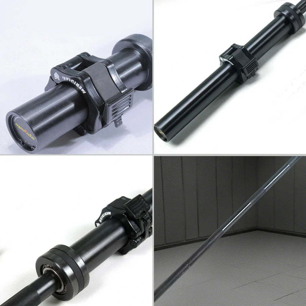 FITPRO 700LB 2.2M Barbell Grip, Needle 1.8M Black - Coating, Straight Non-Slip Strength Heavy-Duty Bearings, Training