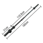 FITPRO 700LB 2.2M Barbell Grip, Needle 1.8M Black - Coating, Straight Non-Slip Strength Heavy-Duty Bearings, Training