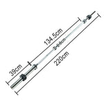 FITPRO 700LB Coating, Barbell Straight Non-Slip Strength Bearings, Grip, 1.8M 2.2M Heavy-Duty - Chrome Needle Training