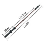 FITPRO 1000LB Bearings, Straight Coating, - Spring Black Needle 2.2M 1.8M Heavy-Duty Grip, Non-Slip Barbell Steel, Training