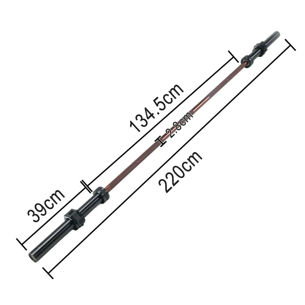 FITPRO 1000LB Bearings, Straight Coating, - Spring Black Needle 2.2M 1.8M Heavy-Duty Grip, Non-Slip Barbell Steel, Training
