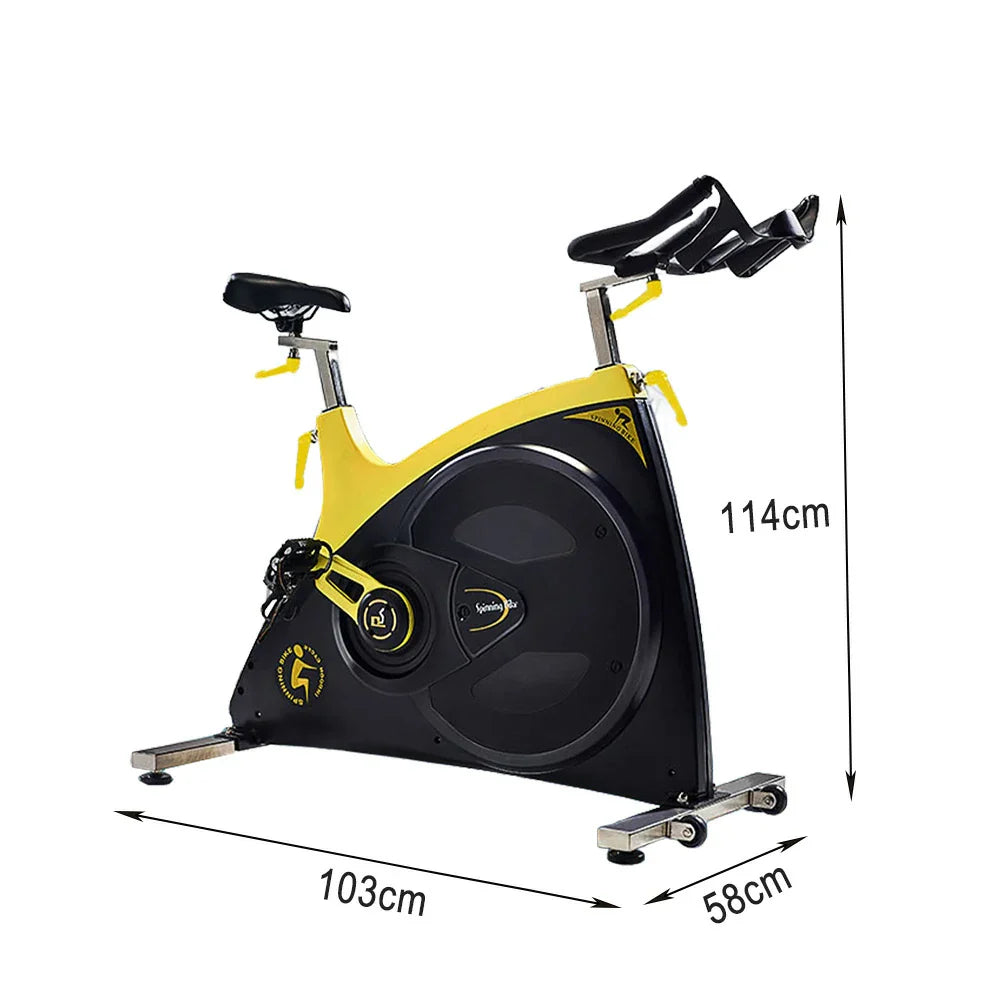 FITPRO Indoor - 300kg Spin Cycling Drive, Belt Flywheel, Bike Resistance, Stepless 18kg Capacity