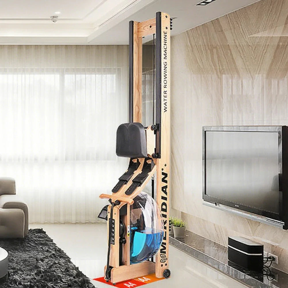 FITPRO Smart Rowing Resistance, Capacity Foldable Design, Wood Machine 18kg - 150kg Flywheel, - Stepless Finish