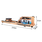 FITPRO Smart Rowing Resistance, Capacity Foldable Design, Wood Machine 18kg - 150kg Flywheel, - Stepless Finish