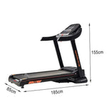 FITPRO Folding Running for Home - Quiet Gym - Electric Treadmill Machine Black