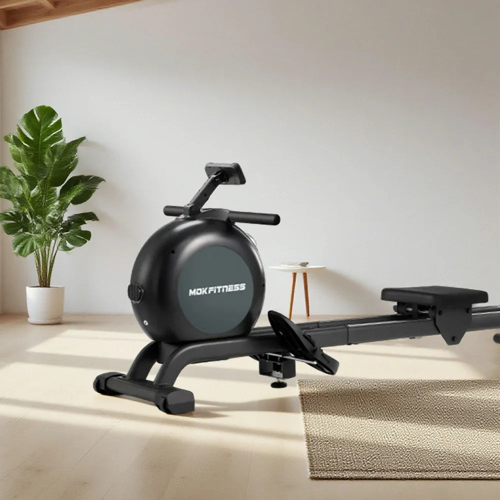 FITPRO Magnetic Design, Power, Rowing - 150kg Self-Generating Resistance, Capacity, 57kg Quiet Steel - Machine Frame Black