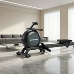 FITPRO Magnetic Design, Power, Rowing - 150kg Self-Generating Resistance, Capacity, 57kg Quiet Steel - Machine Frame Black