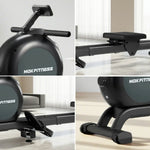 FITPRO Magnetic Design, Power, Rowing - 150kg Self-Generating Resistance, Capacity, 57kg Quiet Steel - Machine Frame Black