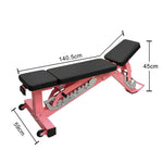 FITPRO Multi-Functional - Load Adjustable Bench 300kg Foldable Max Backrest, 2-Level - Weight Pink