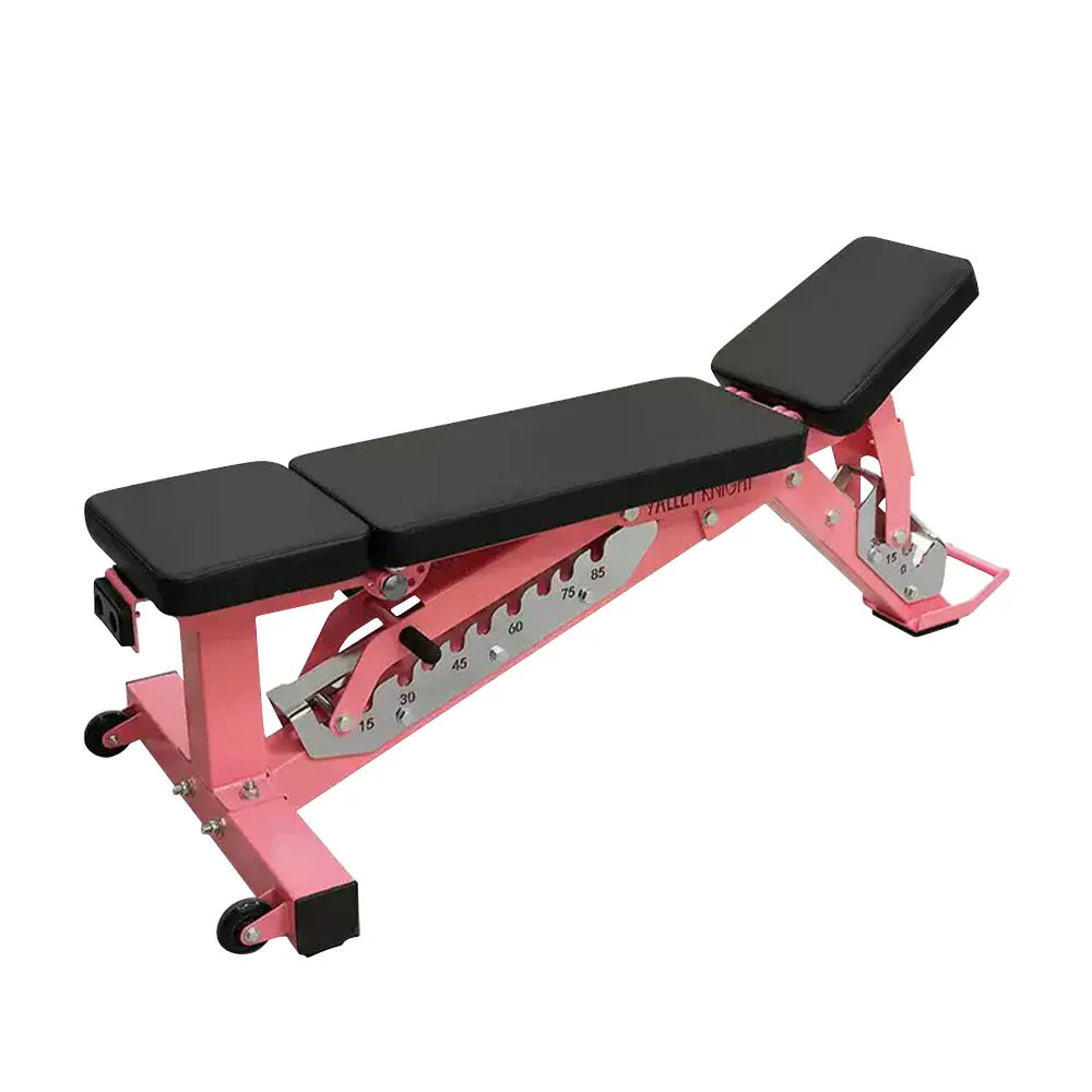 FITPRO Multi-Functional - Load Adjustable Bench 300kg Foldable Max Backrest, 2-Level - Weight Pink
