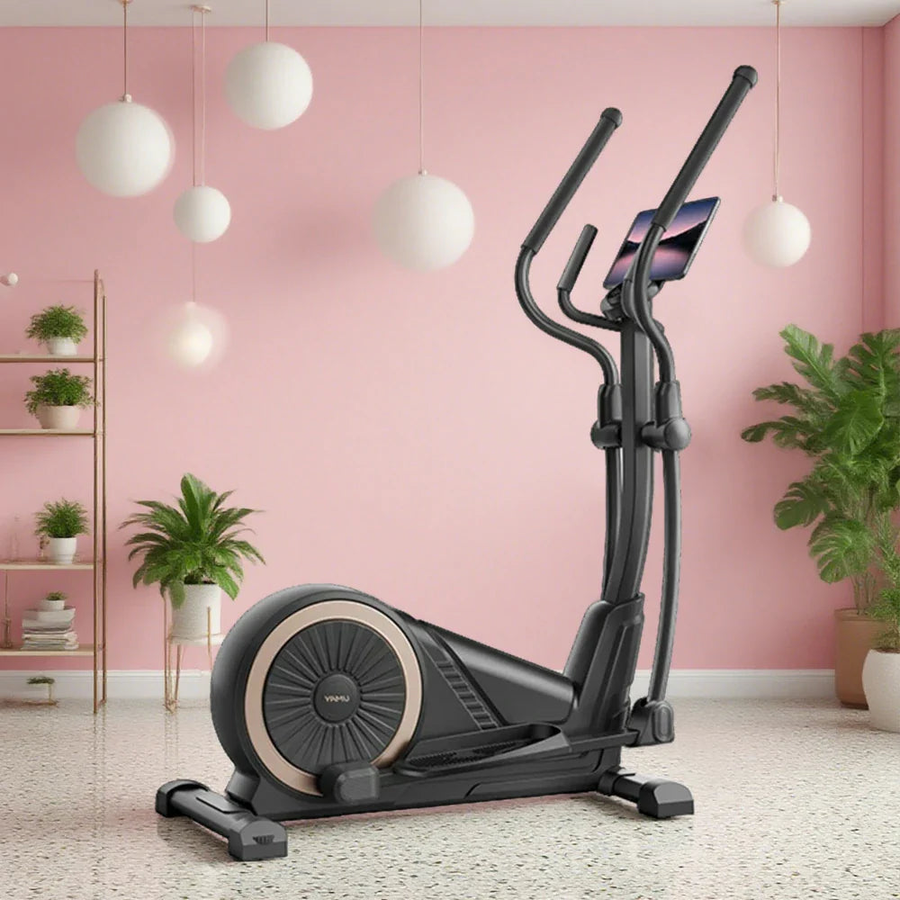 FITPRO Self-Powered Compact Cardio 36-Level Quiet Stepper - Resistance, Machine, Smart Trainer Home Fitness Black