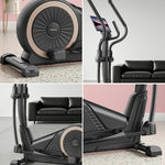 FITPRO Self-Powered Compact Cardio 36-Level Quiet Stepper - Resistance, Machine, Smart Trainer Home Fitness Black