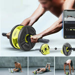 FITPRO Versatile Ab Set Portable Durable Discs, Design - Roller Core with Home Modular Handles Trainer