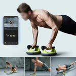 FITPRO Versatile Ab Set Portable Durable Discs, Design - Roller Core with Home Modular Handles Trainer