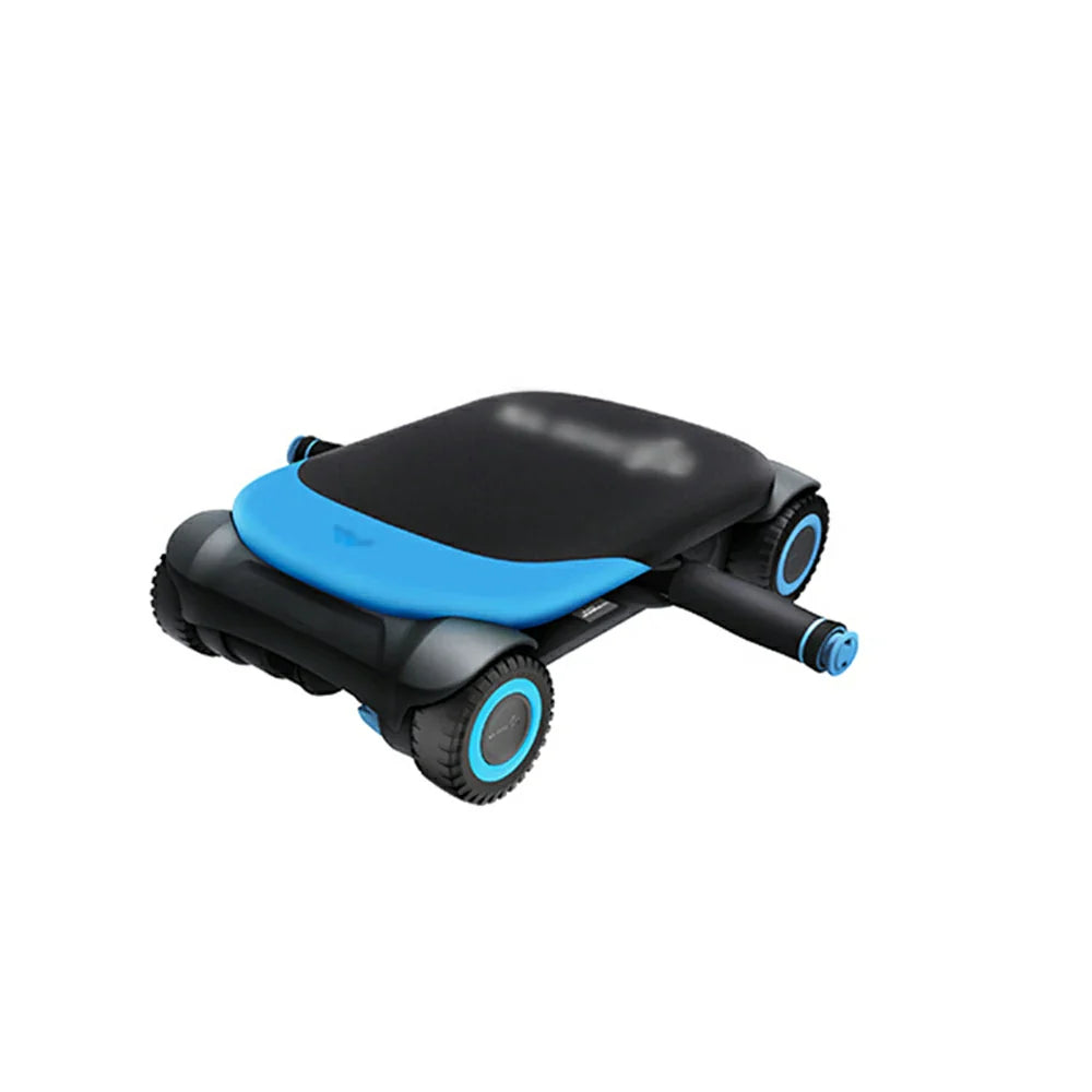 FITPRO Automatic Rebound Durable Base, 4-Wheel Ab Home - Roller Trainer for Core Stable - Workouts Blue