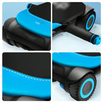 FITPRO Automatic Rebound Durable Base, 4-Wheel Ab Home - Roller Trainer for Core Stable - Workouts Blue