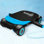 FITPRO Automatic Rebound Durable Base, 4-Wheel Ab Home - Roller Trainer for Core Stable - Workouts Blue