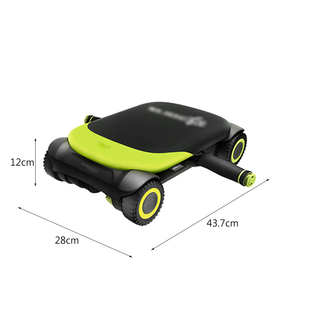 FITPRO Automatic Workouts Home Ab Rebound Durable Trainer Base, - Core for Roller Stable - 4-Wheel Green