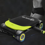 FITPRO Automatic Workouts Home Ab Rebound Durable Trainer Base, - Core for Roller Stable - 4-Wheel Green