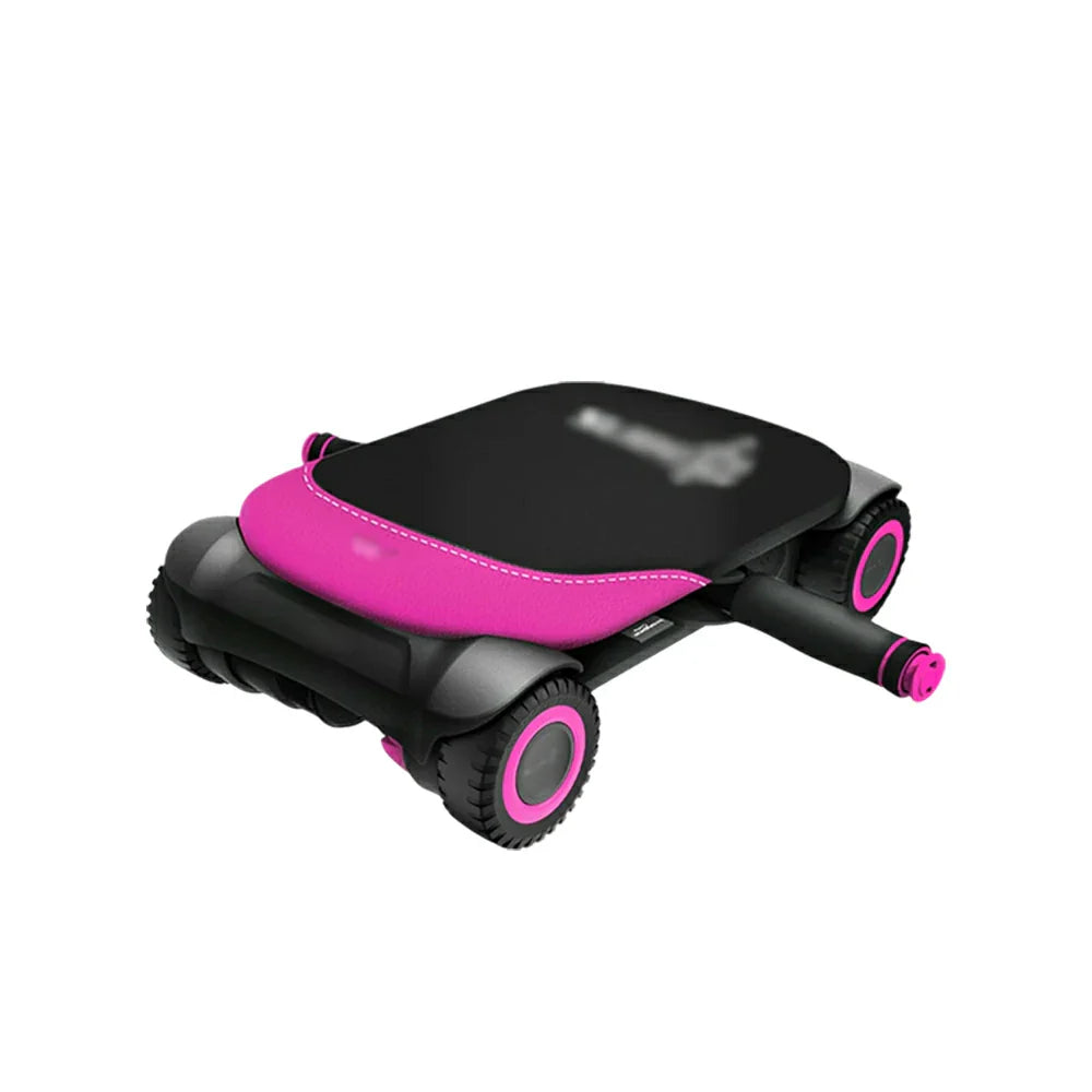 FITPRO Automatic Roller - Base, Home for - Workouts Durable Ab Core Rebound Trainer Stable 4-Wheel Pink
