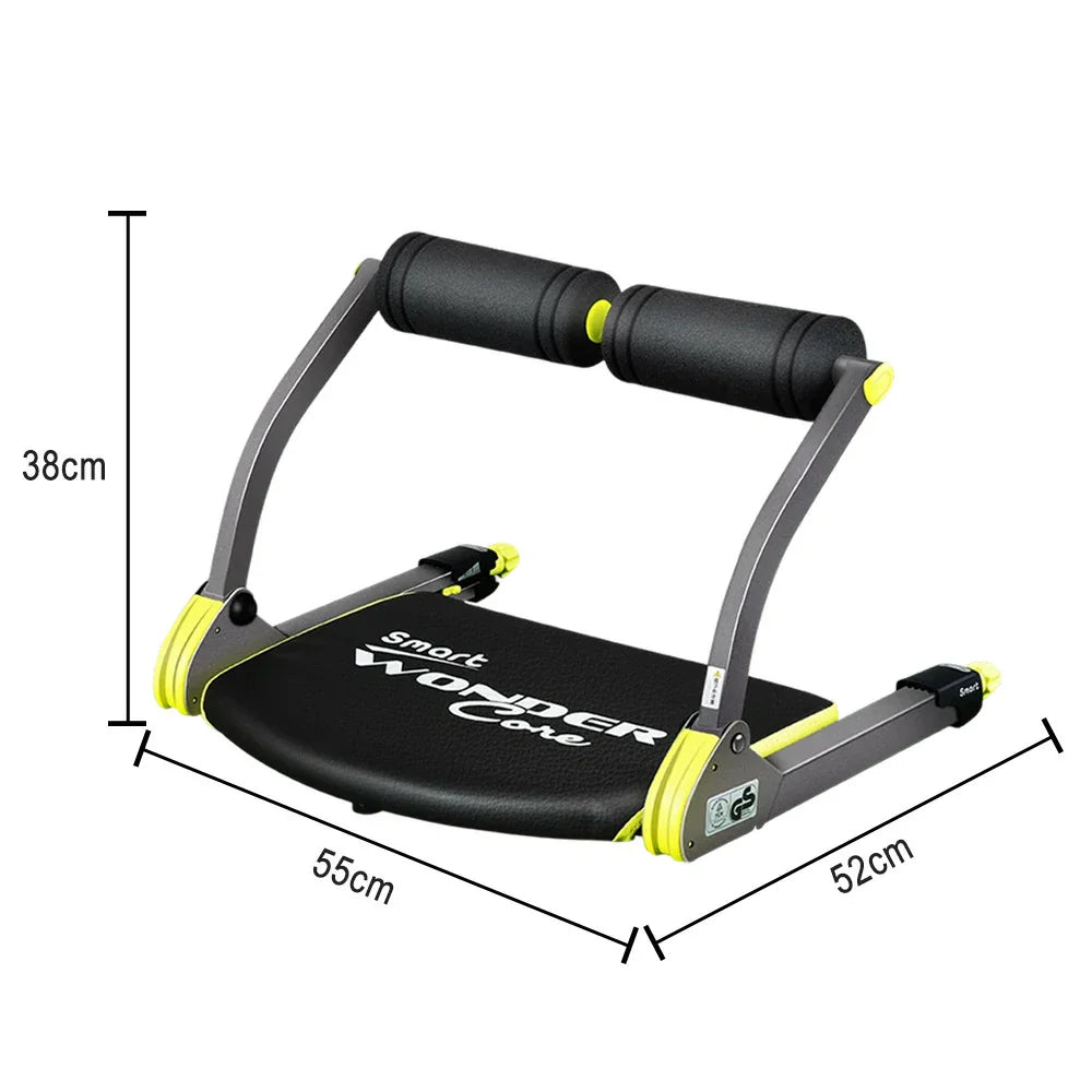 FITPRO Foldable Machine - Home for Fitness Multi-Functional GS-Grade Core Compact Trainer Ab Steel Frame, - Crunch Green