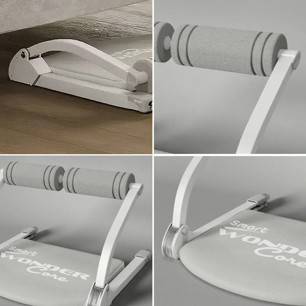 FITPRO Multi-Functional - Slim Steel Foldable Machine 12cm - Ab Trainer Core GS-Grade Frame, Gray