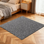 FITPRO Single Piece Interlocking Gym Floor Thickness 4cm Mat Anti-Slip Durable Rubber Tile Eco-Friendly High-Resilience Design - Grey